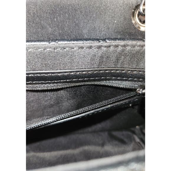 Express Quilted Flap Over Crossbody Bag Evening Purse with Chain Strap - Picture 10 of 10